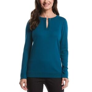 Rafaella Women's Long-Sleeve V-Neck Top